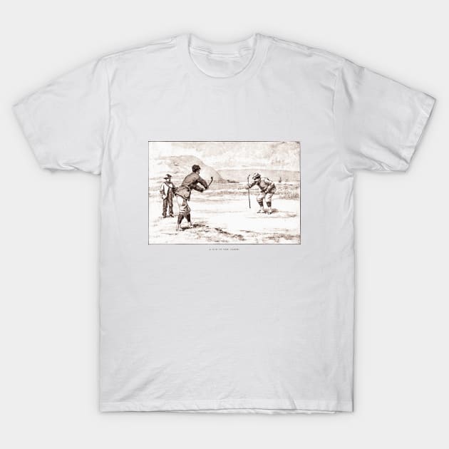 Vintage Golf Sketch T-Shirt by claireprints